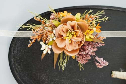 Ramillete y Corsage para Boda, Flores Secas y Seda miniatura 4