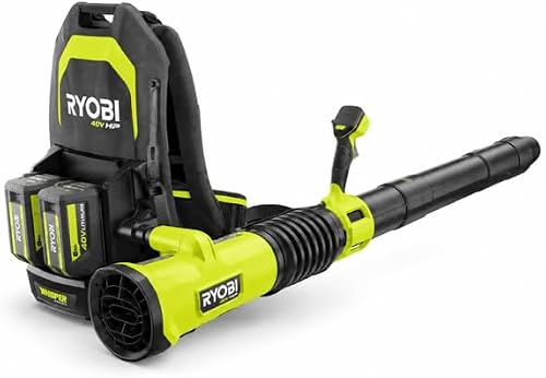 40V HP Brushless Whisper Series 180 MPH 850 CFM Cordless Battery Backpack Leaf Blower with 8.0 Ah Battery and Charger