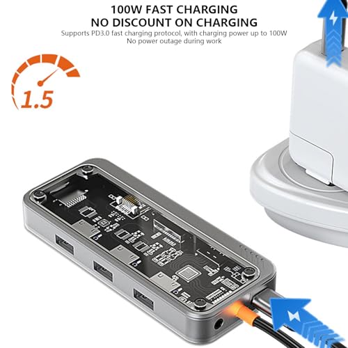 Station d'accueil USB C multiport pour ne plus manquer de connexions