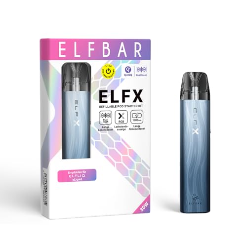 ELFBAR ELF Bar ELFX Kit Pod System 1000 mAh 2 ml - verschiedene Farben (Dark Sea)