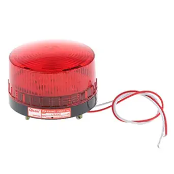 Z&M 24V Always On Warning Light Round Signal Beacon Lamp Red