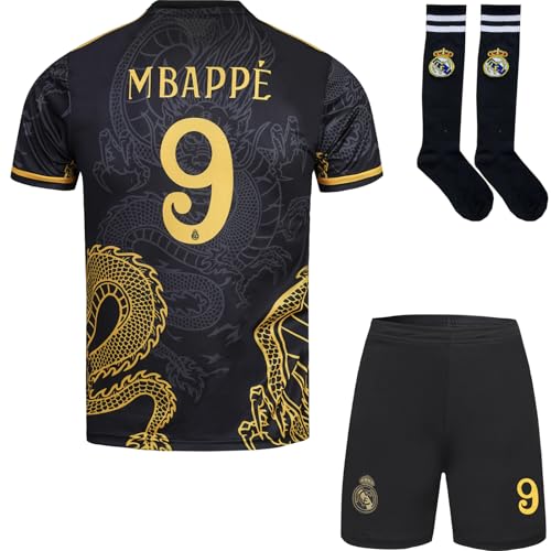 metekoc R. Madrid #9 Mbappe Kinder Trikot Fußball Spezielle...