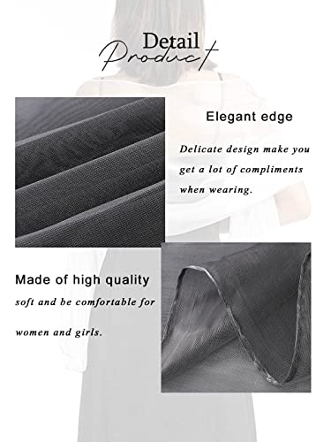 Aukmla Women's Shawls and Wraps for Evening Dress Wedding Party Prom Scarf 1920s Stole Cover Up for Women and Girls4