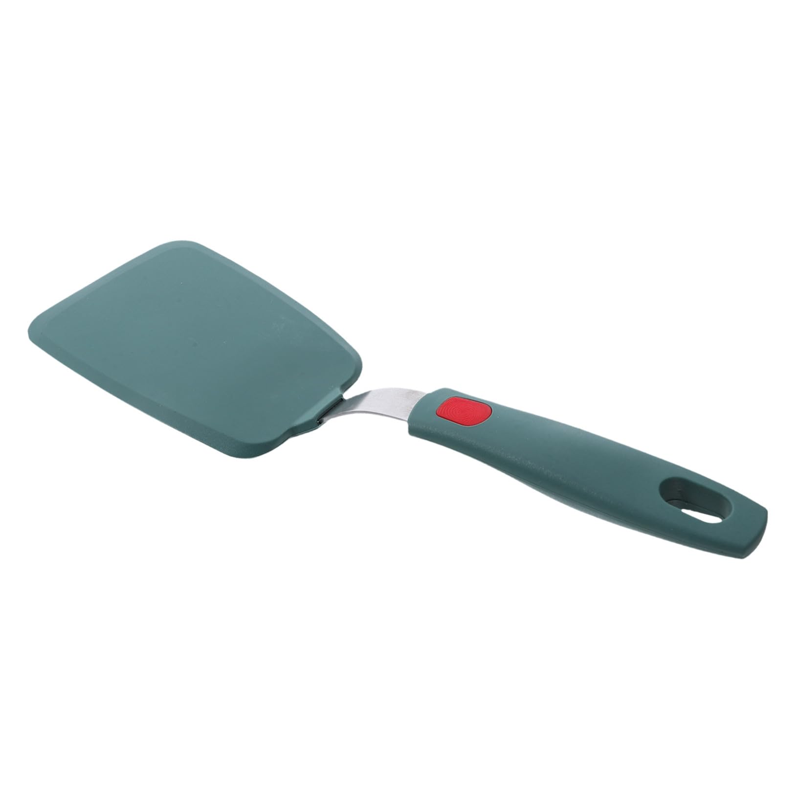 ABOOFAN 4 Stück Silikondünne Schaufel Spatel für Pfannkuchen Rührspatel Fischwender Spachtel Küchenflipper Utensil Wok Spatel Silikonspatel für die Küche Rostfreier Stahl Dunkelgrün