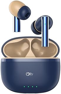 OlivLife FluxPods True Wireless Earbuds | ANC 35dB Noise Cancelling, 4 Mics ENx Tech, 42H Playtime, Fast Charging, Low Lat Price In India
