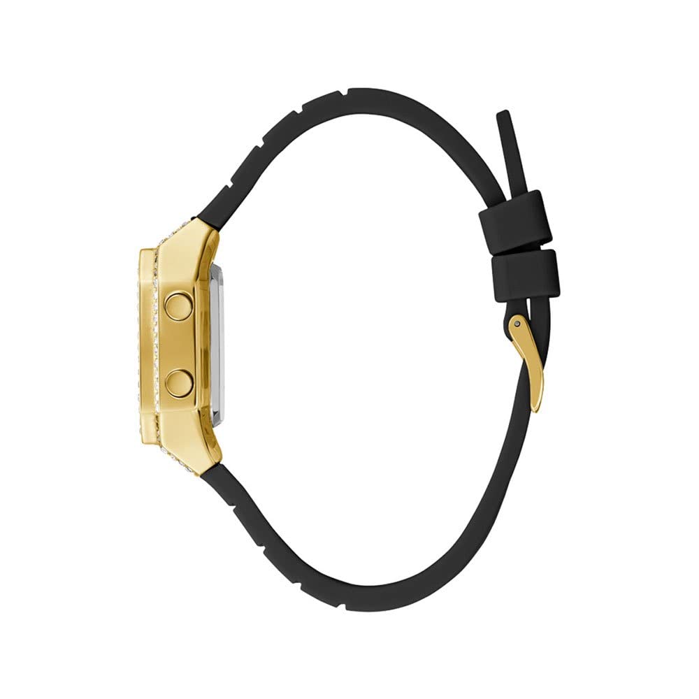 GUESS Watches Ladies Zoom Reloj para Mujer Digital de Cuarzo con Brazalete de Acero Inoxidable bañado en Oro GW0430L2