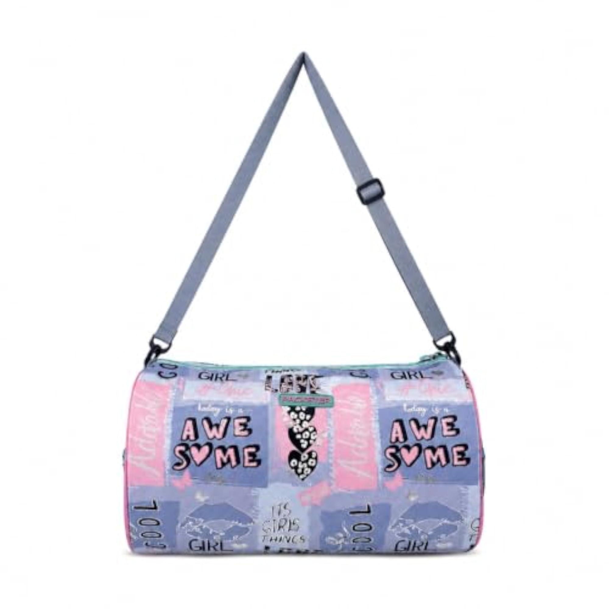 Kids Cool Blue Duffle Bag, 15L Capacity for Girls