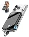Power Bank 12000mAh, Magnetische Powerbank für iPhone mit 2-in-1 integriertem USB-C & iOS Kabel, Kein kabelloses Laden, 20W Klein Schnellladung, Reise Essential für iPhone 17/Pro Max/16/15/14 & iPad