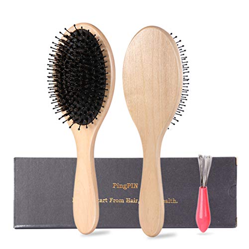 Hairbrush-Boar Bristle Hair Brushes for Women Men Thick,Thin Curly,Dry or Damaged Hair, Avoid Tangles and Hair Frizz, Keep Your Hair Smooth and Healthy