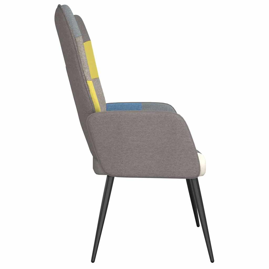 vidaXL Poltrona Relax in Tessuto Patchwork