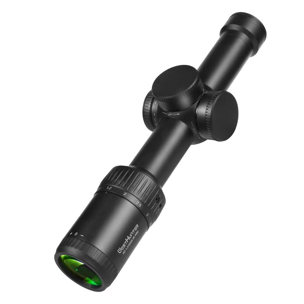WestHunter Optics HD-S 1.2-6x24 IR Pro Precisión Miras Telescópicas, Exclusivo para Competiciones Deportivas de Corta Distancia| Picatinny Kit