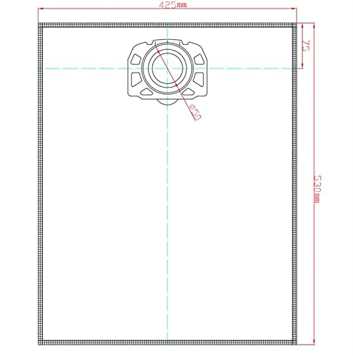 Clean Fairy 10Pack Replacement Fleece Filter Bags Compatible With Karcher WD4 WD5 WD5/P MV4 MV5 MV6 Wet & Dry Vacuums Replacement for Karcher 2.863-006.0