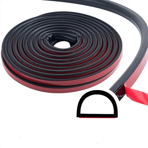 高い柔軟性シリコーン素材 ドア すきま風防止 防音パッキン 引き戸 扉 玄関用すきまテープ 防音戸当たりテープ 気密 断熱 静音テープ 気密防水パッキン 全長は約6メートル*9mm(幅)*8mm(厚さ) 黒