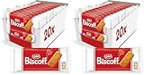 Lotus Biscoff Cookies, Caramelized Biscuit Cookie Snack, Dispenser Box (20 sleeves of 2 extra large cookies) Vegan, 0.9 Ounce (Pack of 40)