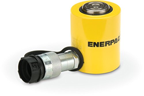 Enerpac RCS-101 Single-Acting Low-Height Hydraulic Cylinder with 10 Ton Capacity, Single Port, 1.5