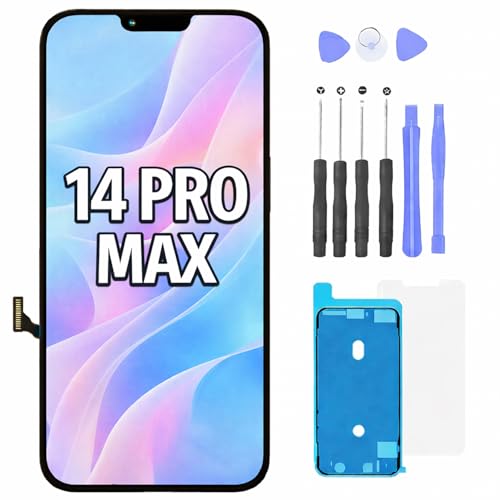 FTDLCD Bildschirm für iPhone 14 Pro Max 6 7 Ersatz FHD Display mit hoher Refresh-Rate Touch Screen Digitizer und komplettem Reparaturset