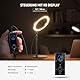 NEEWER 10 20W LED Ringlicht mit Schreibtischständer Telefonhalterung kompatibel mit iPhone Laptop zweifarbig 2900K – 7000K USB C PD Eingang CRI97+ 1660LX/0,5m Selfie Make up TikTok Videolicht RH10B