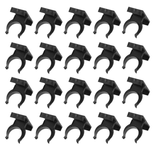 27mm/1.06in Cabinet Foot Buckles 20PCS Black Toe Kick Clips Universal Cabinet Furniture Feet Leveling Feet Clamp Adjustable Plinth Clip