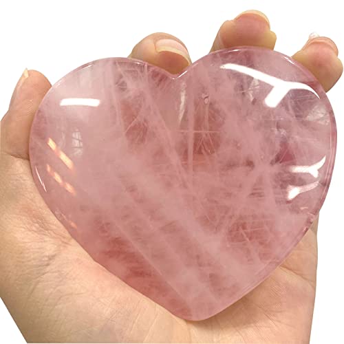 ideayard Große Rosenquarz Herz 75mm Heilung Rose Kristall Liebhaber Stein Meditation Viel Glück Lindern Angst Stress Palm Sorgen Stein für Geschenk ideayard Große Rosenquarz Herz 75mm Heilung Rose Kristall Liebhaber Stein Meditation Viel Glück Lindern Angst Stress Palm Sorgen Stein für Geschenk