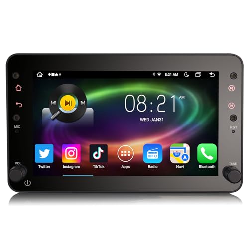 ✪【Android 14, 8-Core, 4GB RAM+64GB ROM 】 Autoradio da 7 pollici per Alfa Romeo Brera Spider 159 Sportwagon. Basata sul sistema operativo Android 14.0 e dotata di processore octa-core Qualcomm Snapdragon 460 (11 nm, 4×A73 + 4×A53 64 bit, 1.8 GHz, GPU Adreno 610), offre prestazioni veloci e stabili per navigazione, intrattenimento e app. Con 4 GB RAM + 64 GB ROM e supporto per due slot di espansione fino a 256 GB ciascuno, garantisce risposta immediata e multitasking fluido. Include decodifica CAN Bus integrata, porte USB e scheda TF, radio FM/RDS, e funzione schermo diviso per usare due app contemporaneamente.
