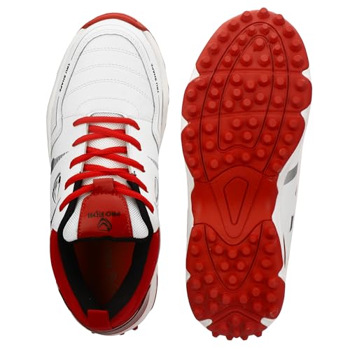 Image of PRO KVH Lightweight Cricket Shoes for Men | Rubber Spikes | Water-Resistant | All-Round Performance Footwear for Outdoor and Field Sports