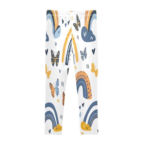 Toddler Girls Leggings Printed Yoga Pants Leggings Rainbows and Butterflies for Kids2