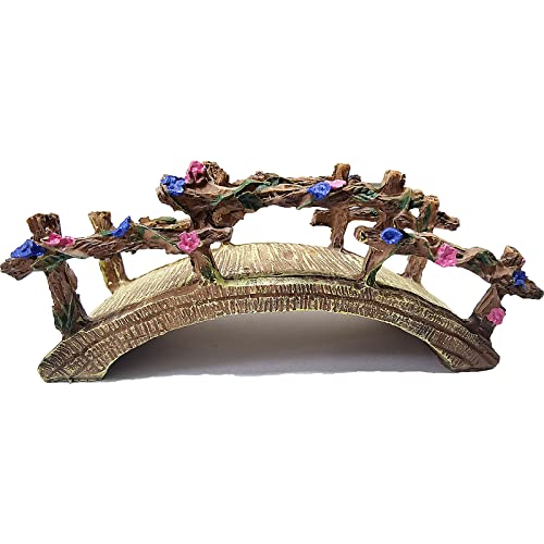 MUAMAX Miniature Garden Bridge Resin Craft Bridge Figurine Artificial Bridge Micro Landscape Garden Bridge Fairy Garden Bridge Bridge for Dollhouse Ornament