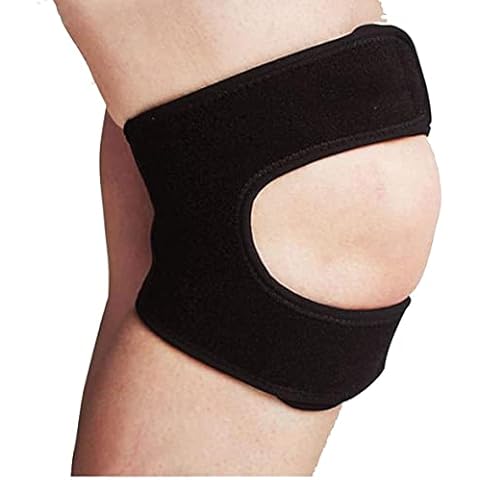 Solace Care Knee Support Neoprene Brace with Open Patella Running, Jumping, Outdoors Sports and Pain Relief Patella Knee Strap - Quad Alignment, Iliotibial & Syndrome Band - Knee Pain (UNISEX) Cover