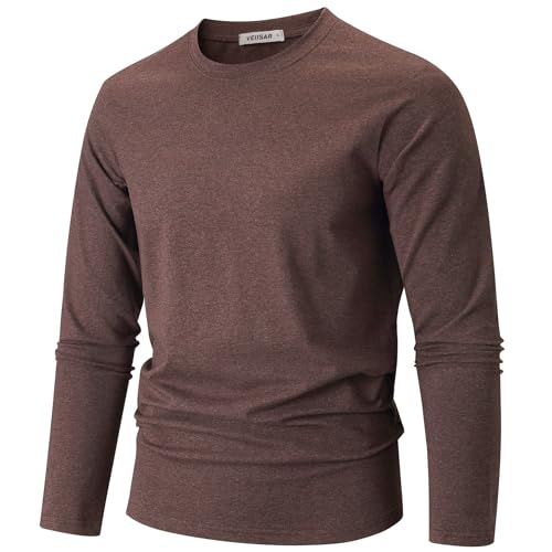 T-shirt rayé coton doux VEIISAR homme vêtement col rond classique extensible