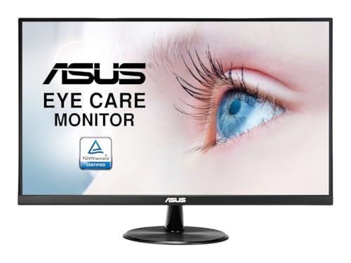 ASUS Eye Care VP279HE | 27 Zoll Full HD Monitor | 75 Hz, 5ms GtG, Adaptive Sync & FreeSync, HDR 10 | IPS Panel, 16:9, 1920x1080 | HDMI, D-Sub, Rahmenlos