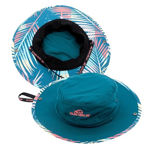 Image of SUN NINJA Bucket Hat for Men & Women, Cooling with Adjustable Strap, Wide Brim, UPF UV 50+ Protection, Foldable for Outdoors