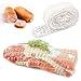 Ehuihuan Rete per Carne 300 cm, Rete per Prosciutto, Rete da Arrosto, Rete da Fumo in Cotone Alimentare, Rete per la Cottura, Affumicatura, Conservazione e Appendere Carne, Prosciutto, Bianco (1) immagine