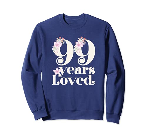 99 años amados | Fiesta de cumpleaños de la abuela 99 | 99 años Sudadera