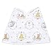 aden + anais Disney Burpy Baby Bib, 100% Cotton Muslin, Soft Absorbent 4 Layers, Multi-Use Burp Cloth and Bib, 22.5” X 11”, Single, Winnie the Pooh and Friends