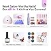 SAVILAND Acrylic Nail Kit: All-In-1 Nails Kit Acrylic Set with 88W Nail Lamp EMA Monomer Gel Nail Polish Nail Drill Cuticle Remover Home DIY Starter
