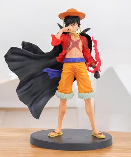 Image of Daiyamondo Premium Anime Action Figure- Unlease The Power of Highly Detailed Collectible with Dynamic Pose (Red Black Stand Luffy)