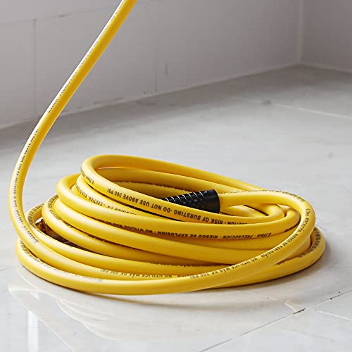 Hromee Air Compressor Hose 1/4 Inch X 50 Feet Hybrid Hose With Fittings, 1/4" Industrial Quick Coupler And Plug Kit #TOP5