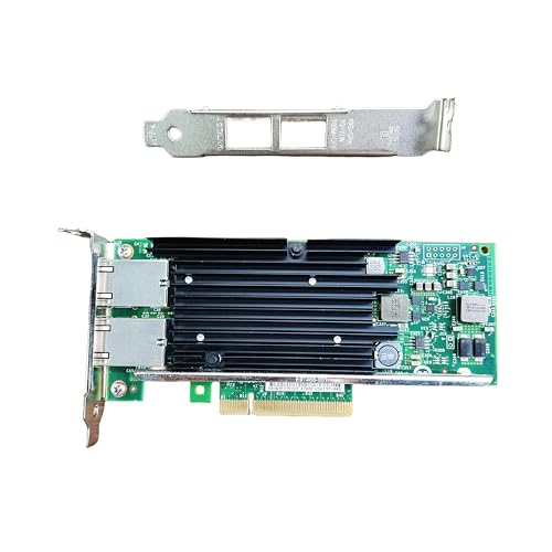 SVNXINGTII X540-T2 10Gb NIC Dual RJ45 Ports PCI-Express Ethernet Converged Network Adapter with Intel X540 chipset 10G PCI Express LAN Adapter Support Windows Server/Windows/Linux/Vmware/ESX