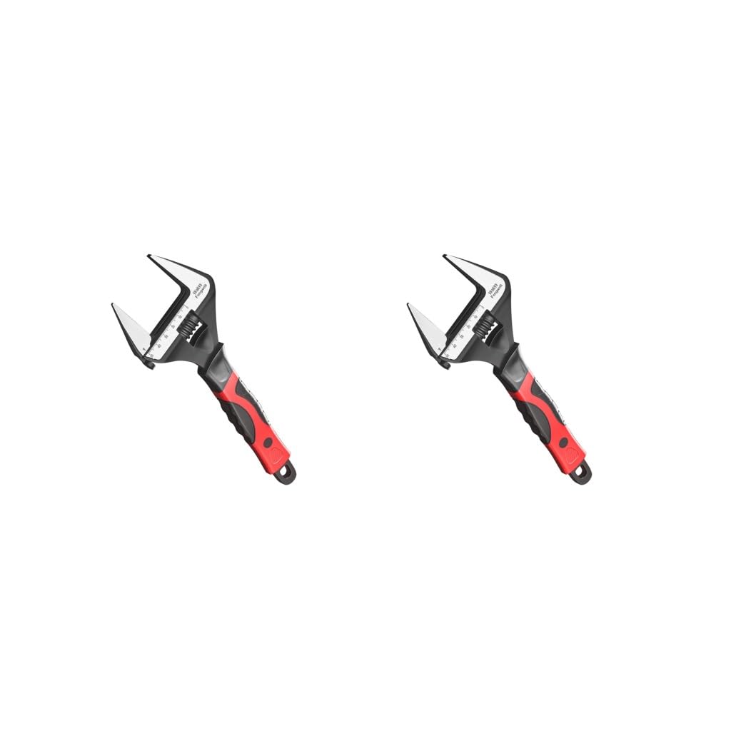Lot de 2 grandes clés à molette réglables pour réparation d'appareils ménagers, lavabo, 25,4 cm