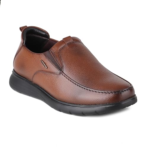 Image of Red Chief Genuine Leather Formal Slip On for Men | Pull-On Shoes for Men | RC3977LR