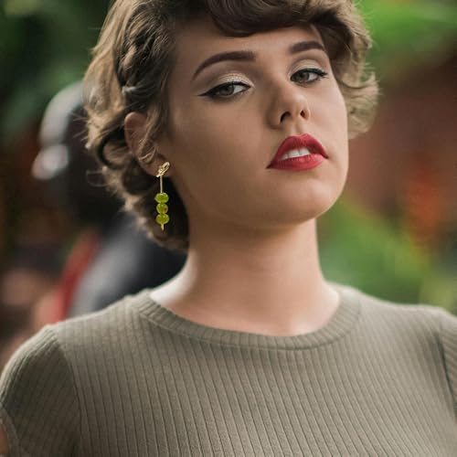 Madison Tyler Fruit Dangle Earrings for Women | Gold Plated Strawberry Apple Cherry Olive Watermelon Earrings for Women | Cute Fun Earring3