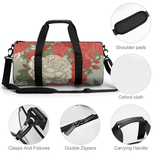 Sac de voyage roses rouges blanches pour vos week-ends et rando