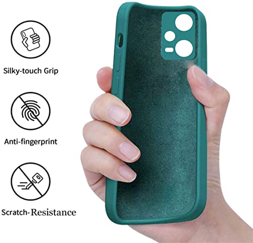 Image of A rtistque Back Cover Case for Mi Redmi Note 12 5G / Poco X5 with Camera Protection | Shockproof TPU|Stylish Protective Design|Slim Fit|Ultra Matte| Redmi Note 12 5G / Poco X5 5G Back Cover - Green