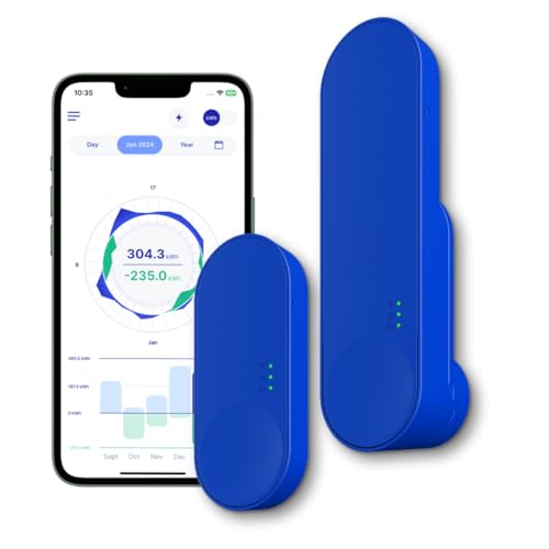 Smart Meter Stromzähler auslesen mit IR Lesekopf, WLAN und App - mit Batterie oder USB-C - Home Assistant kompatibel, hohe Reichweite