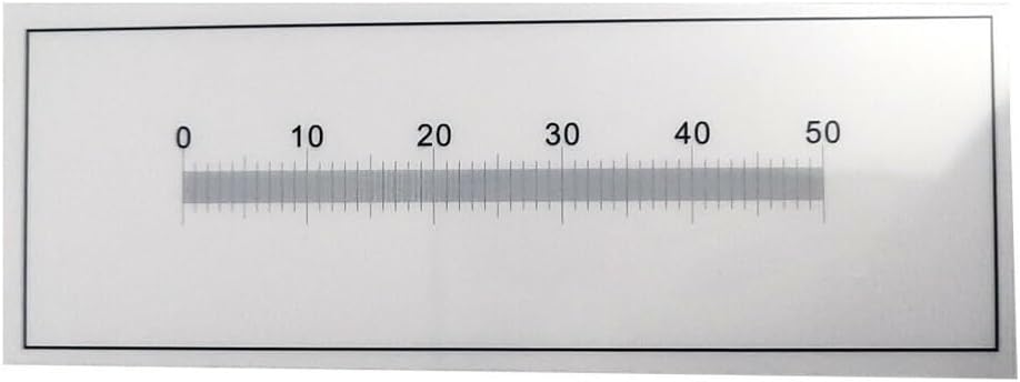 Lab Microscope Slides Micrometer High Precision 0.1mm DIV Microscope Micrometer Calibration Ruler PET Film Measuring Comparison Card Measurement Tool Microscope Parts