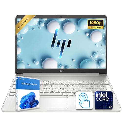 Image of HP 15.6 inch FHD Touchscreen Laptop | Intel Core i7 Processor | 32GB DDR4 RAM | 1TB Storage (512GB PCIe + 500GB External) | Win 11 | Full-Size Backlit Keyboard | SD Card Reader & HDMI