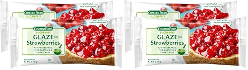 Concord Foods Sugar Free Strawberry Glaze Make with Fresh Organic