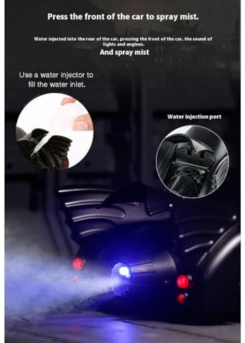 Image of 1:24 Batmobi Alloy Simulation Super Openable Cockpit with Sound & Light Also Smoke & Pull Back Car Toy for Kids [Colors as Per Stock](1:24 Batmobile Car -Multicolor)