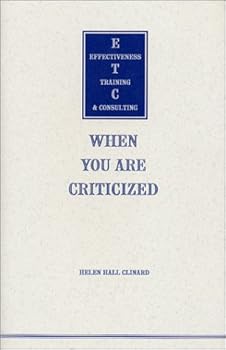Paperback When You Are Criticized Book