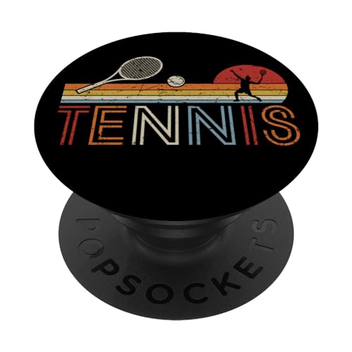 Tennis Retro Funny Tennis Player Vintage Tennis PopSockets PopGrip Interchangeable